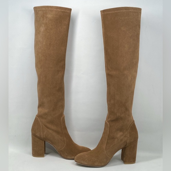 Stuart Weitzman Yuliana 85 Block Heel Slouch Boots size 6.5 - Picture 9 of 14